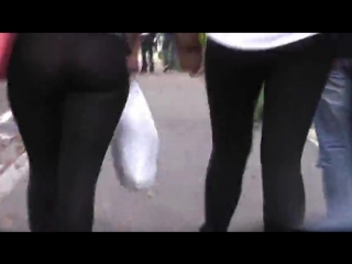 ass in translucent leggings / transparent leggins asses