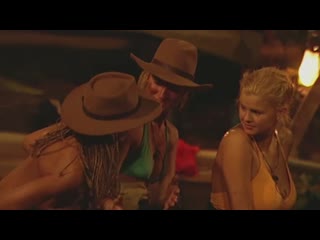 jordans boob slip caused by peter ¦ im a celebrity... get me out of here