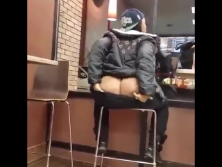juicy big ass in a cafe, big ass
